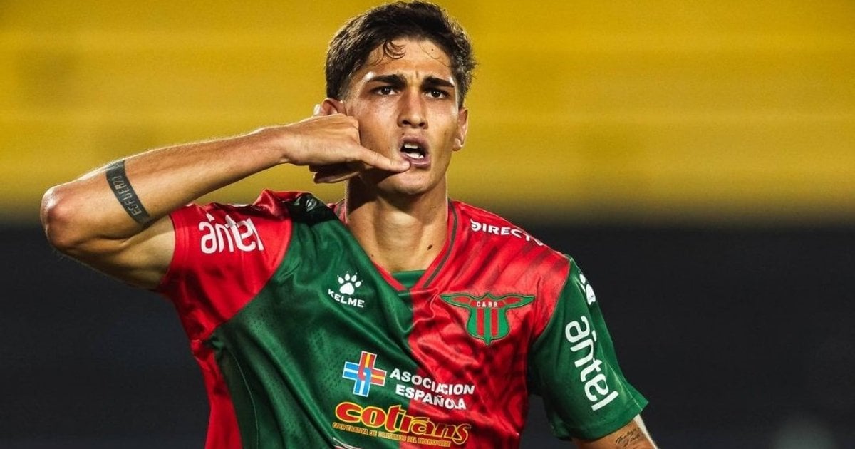 Emprestado pelo Botafogo, Valentín Adamo faz gol pelo Boston River contra o Peñarol, que ainda pede ‘libertad para los pibes’