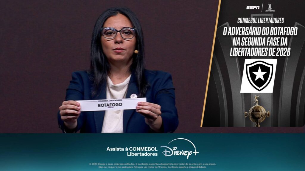 O Botafogo foi sorteado para enfrentar um clube da Bolívia na segunda fase preliminar da CONMEBOL Libertadores 2026.