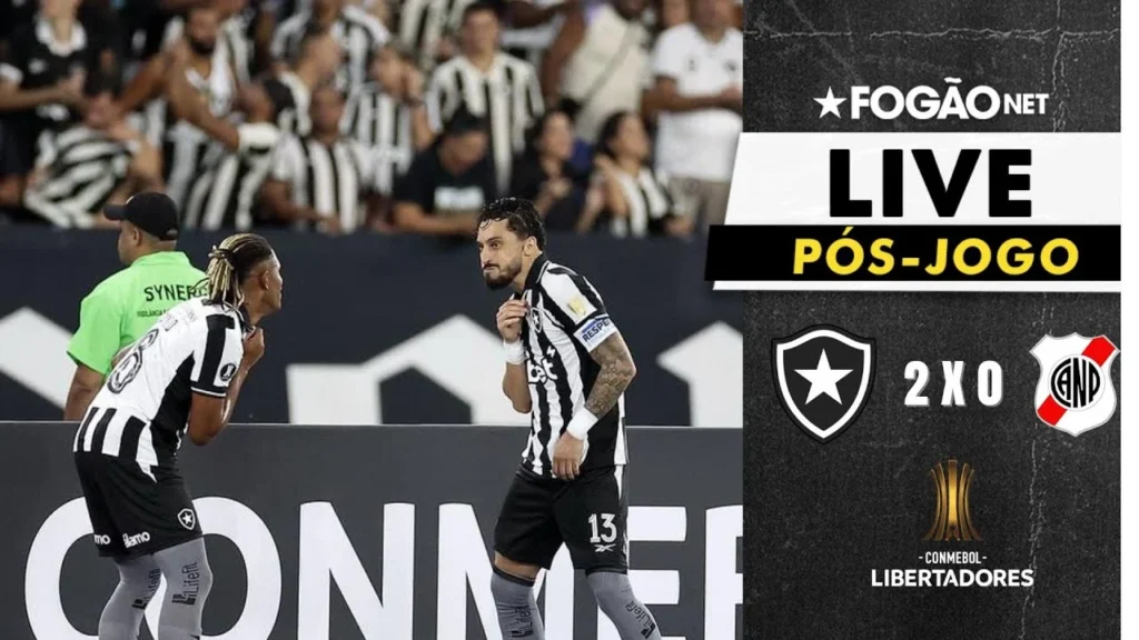 Botafogo vence Nacional Potosí por 2 a 0 e garante vaga na próxima fase da Libertadores no Nilton Santos.