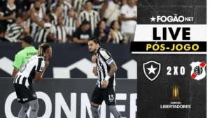 Botafogo vence Nacional Potosí por 2 a 0 e garante vaga na próxima fase da Libertadores no Nilton Santos.