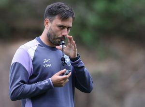 Treino do Botafogo antes do clássico com o Vasco