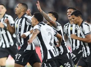 Botafogo em campo contra o São Paulo pelo Brasileirão 2025