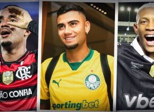 Palmeiras, Flamengo e Botafogo lideram ranking dos elencos mais valiosos do futebol brasileiro em 2026.
